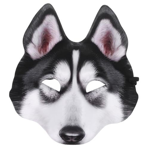 Supvox Realistische Halloween Hundemaske Verstellbarem Riemen Komfortabel und Atmungsaktiv für Karneval Cosplay und Haustier Maskenfans von Supvox