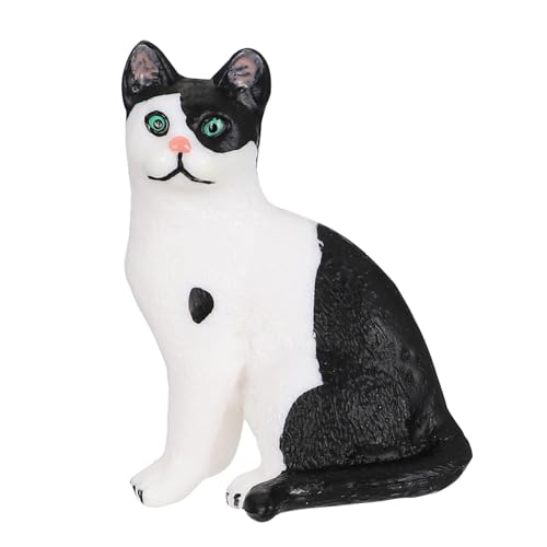Supvox Realistische Katzenfigur Kätzchen Modell aus Kunststoff Leicht Bruchsicher als Lernspielzeug und Dekoration Geschenk für Katzenliebhaber von Supvox