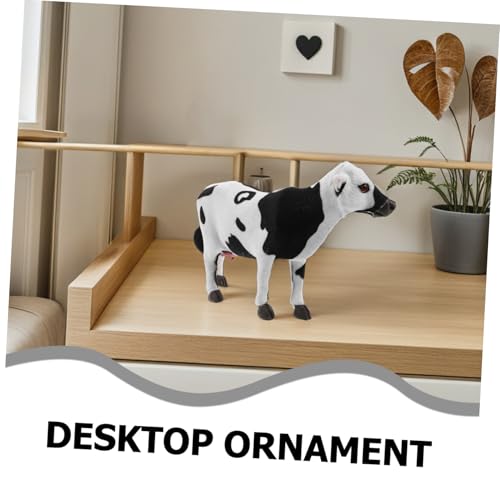 Supvox Realistische Kuh Figur Resin Tiermodell Detailliert Lebensnah Pädagogisch Deko Filmrequisite von Supvox