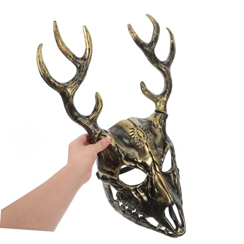 Supvox Realistische Renaissance Hirschgeweih Maske Abnehmbar Atmungsaktiv Halloween Masquerade Requisit für Erwachsene Cosplay Party Supvox Realistische Renaissance Hirschgeweih Maske Abnehmbar Atmungsaktiv Halloween Masquerade Requisit für Erwachsene Cosplay Party von Supvox