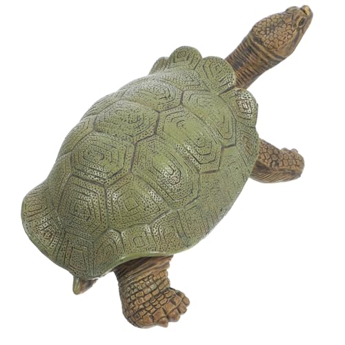 Supvox Realistische Schildkrötenfigur Dekofigur und Lernspielzeug für Kinderzimmer und Aquarium Leichte Simulation der Galápagos Riesenschildkröte in Hellem Braun Vielseitig Einsetzbar von Supvox