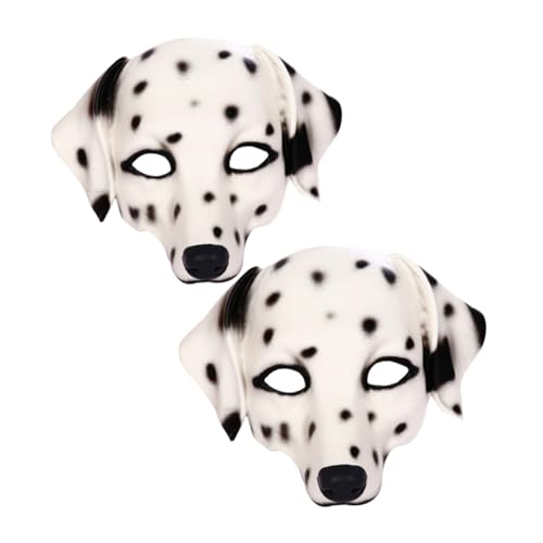 Supvox Realistische Volle Gesichts-dalmatiner-maske aus Pu-schaum Langlebig und Bequem für Halloween Maskenbälle Tierkostüm-cosplay Auffälliges Design für Erwachsene von Supvox