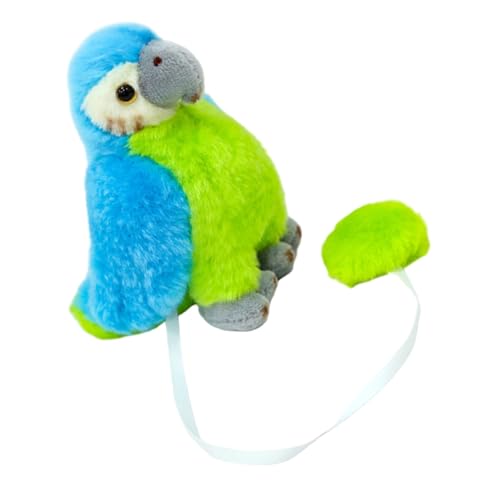 Supvox Realistischer Blauer Plüsch-papagei Piraten-schultervogel-kostüm-Accessoire Lebensechter Vogel zum Anziehen und Dekorieren bei Halloween Piratenpartys von Supvox