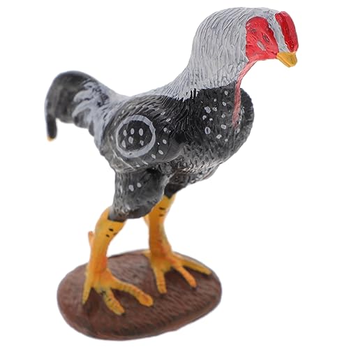 Supvox Realistisches Detailreiches Kunststoff Gamecock Pädagogisches Lernspielzeug für Tiermodell für Spiel und Lernzwecke Geeignet für Kinderpartys und Frühkindliche Bildung von Supvox