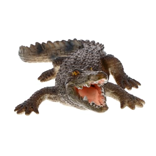 Supvox Realistisches Krokodil Modellspielzeug Lernspielzeug Tierfigur Pädagogisch Robust Langlebig Detailgetreu als Geschenk oder Dekoration von Supvox