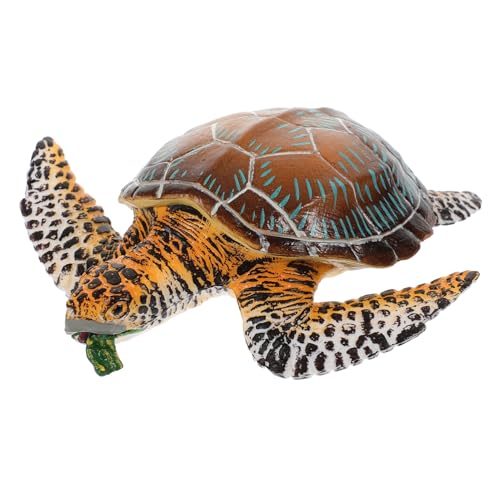 Supvox Realistisches Meeresschildkröten Modell Figur mit Glatter Oberfläche Sichere Aquarium Gartenschmuck Realistische Simulation Geschenk für Tierliebhaber von Supvox