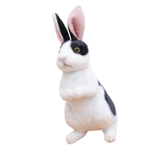 Supvox Realistisches Plüsch Kaninchen Großes Kinderkuscheltier Cartoon Hase Kinderzimmer Dekoration Weiches Bequemes Stofftier für Junge Mädchen und Jungen von Supvox