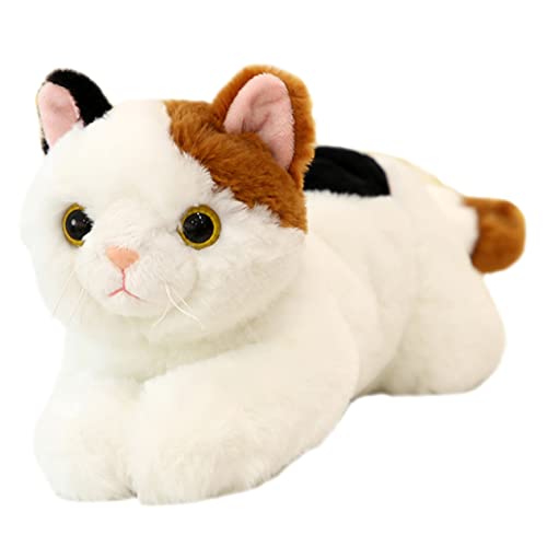 Supvox Realistisches Plüschkatzen Dekoratives Tragbares Kinderkuscheltier Weiches Stofftier für Mädchen Lustige Katzenfigur Kindgerechtes Wohnaccessoire von Supvox