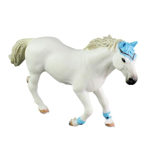 Supvox Realistisches Simuliertes Pferdemodell Weißes Wildpferd Figur Lernspielzeug Kreative Tierfigur von Supvox