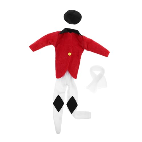 Supvox Reitausrüstung für Puppen Rotes Pferdesport-Outfit mit Jacke Beinbekleidung und Schal Hochwertige Reitkleidung für Puppen zum Anziehen und Sammeln Supvox Reitausrüstung für Puppen Rotes Pferdesport-Outfit mit Jacke Beinbekleidung und Schal Hochwertige Reitkleidung für Puppen zum Anziehen und Sammeln von Supvox