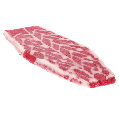 Supvox -Rindfleischmodell gefälschte Fleischdekoration gefälschte Lebensmittel realistisch gefälschte Fleischstütze simuliertes Fleisch lebensechtes Kunstfleischmodell PVC von Supvox