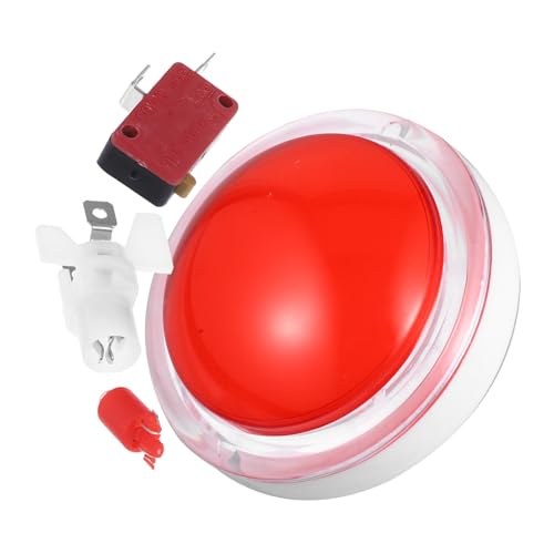 Supvox Rundlicher LED Answer Buzzer mit Automatischer Rückstellung Robuster Kunststoff Game Button für Quizspiele Partys Wettbewerbe und Büroeinsatz Roter Knopf mit Mikroschalter Supvox Rundlicher LED Answer Buzzer mit Automatischer Rückstellung Robuster Kunststoff Game Button für Quizspiele Partys Wettbewerbe und Büroeinsatz Roter Knopf mit Mikroschalter von Supvox