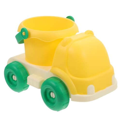 Supvox Sandspielzeug Strandauto mit Abnehmbarem Eimer Kompakt und Bruchsicher Rutschfestes Kunststoffspielzeug für Jungen und Mädchen für Strand und Sommerausflug von Supvox