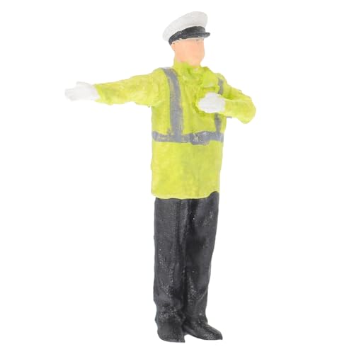 Supvox Sandtisch-Layout-stütze Miniatur-verkehrspolizei- Mikro-landschafts- - Kleines Modell Der Straßenpolizei Miniatur-verkehrspolizei-Ornament Harz von Supvox