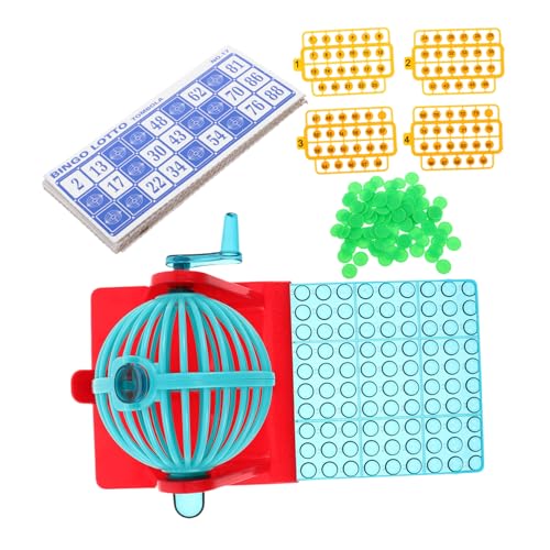 Supvox Tragbares Bingo-maschinenspielzeug Handkurbel Interaktives Spielset Für Jungen Und Mädchen Desktop-Spiel Für Partys von Supvox