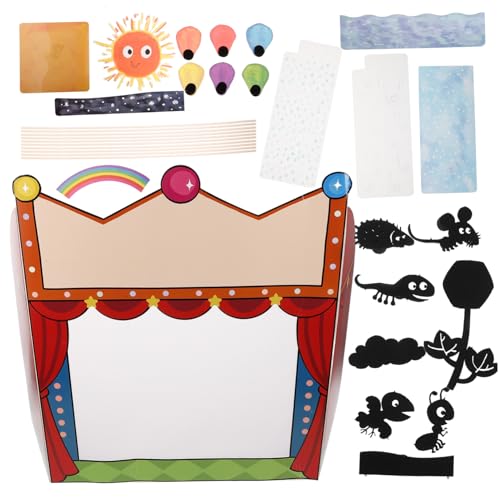 Supvox Shadow Theater Puppenspiel Set für DIY Kreatives Puppentheater mit Bastelmaterialien zur Motorischer Fähigkeiten Kultureller Bildung und Künstlerischer Kreativität Supvox Shadow Theater Puppenspiel Set für DIY Kreatives Puppentheater mit Bastelmaterialien zur Motorischer Fähigkeiten Kultureller Bildung und Künstlerischer Kreativität von Supvox