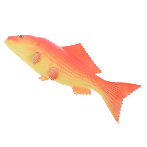 Supvox Simulation Karausche-Modell Fischfigurenmodell Kleine Fischdekoration Fischspielzeug Kleine Fischfigur Simulation Tierfigur Simulation Fischmodell Simulation Von Tierfiguren Rot Pu von Supvox