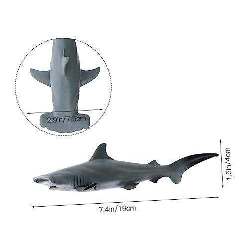 Supvox Simulation Modell Realistische Kinderfigur Pädagogisches Meereslebewesen Lernspielzeug Langlebiges Kunststoff Detailgetreue Haifigur für Kreatives von Supvox