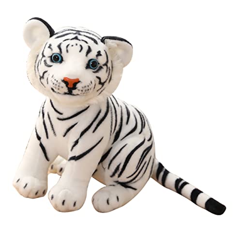 Supvox Simulation Tigerpuppe Tiger Plüschpuppe Plüschgefüllter Simulationstiermodell Plüsch Tiger Figur Lustige Tigerpuppe Großes Kuscheltier Puppe in Tierform Weiß Pp Baumwolle Supvox Simulation Tigerpuppe Tiger Plüschpuppe Plüschgefüllter Simulationstiermodell Plüsch Tiger Figur Lustige Tigerpuppe Großes Kuscheltier Puppe in Tierform Weiß Pp Baumwolle von Supvox