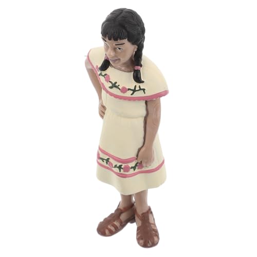 Supvox Simulationscharaktermodell Bauernminiatur vorbildliche Menschen Ethnische Volkspuppen als Souvenirs Menschen skalieren Frauen Figur Tonie-Figuren Dschungel PVC von Supvox