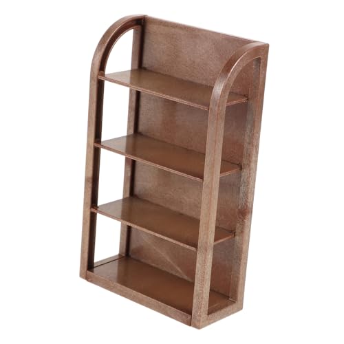 Supvox Simulierte Regale Miniatur Steht Winzige Möbel Puppenstubenregal Zubehör Für Puppenhäuser Puppenmöbel Mini-Display-Regal Plastik Light Brown von Supvox