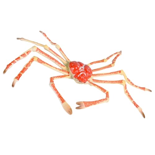 Supvox Simuliertes Königskrabbenmodell aus Hochwertigem Kunststoff Detailgetreues Meereslebewesen Modell Pädagogisches Krabben für Kreatives Lernspielzeug und Dekoration von Supvox