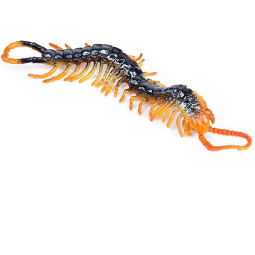 Supvox Simuliertes Tausendfüßler aus Sicherem Kunststoff Realistisch und Statisch Lustiges Party streichspielzeug für Pädagogisches Wildtier Modell für Jungen und Mädchen zum Verstecken von Supvox