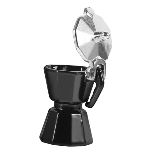 Supvox So Tun Als Ob Kaffeekanne Haustöpfe Puppen Mokkakessel Modell Kleine Miniaturen Szenenzubehör Espresso Zubereiten Küchenzubehör Süße Miniatur Kaffeekanne Mini von Supvox
