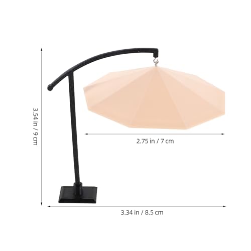 Supvox Sonnenschirm für die Terrasse eines Puppenhauses: Miniatur-Strandschirm im Maßstab 1:30 – Miniatur-Gartenschirm für die Landschaftsdekoration im Feengarten – Möbelzubehör für Puppenhäuser von Supvox