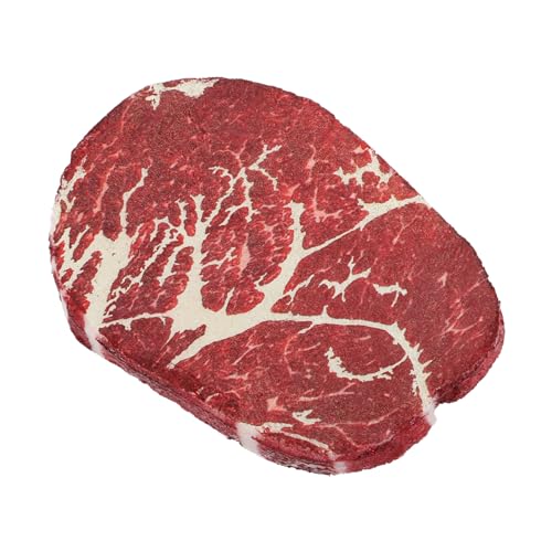 Supvox Steak-Modell braten lebensechtes Lebensmittelmodell Kochen Simulation Essen Künstliche Lebensmittel-Requisiten simulieren lebensechtes Kunstfleisch für die Fotografie Polymer Harz von Supvox