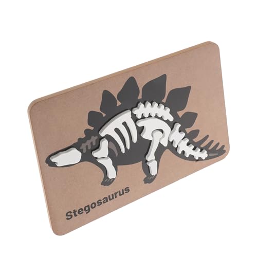 Supvox Stegosaurus -puzzlespielzeug Dino -ausgrabungskits Für Dinosaurier-Puzzle Für Sensorischer Behälterfüller Sandkasten Sensorische Tischaccessoires Hölzern Black von Supvox