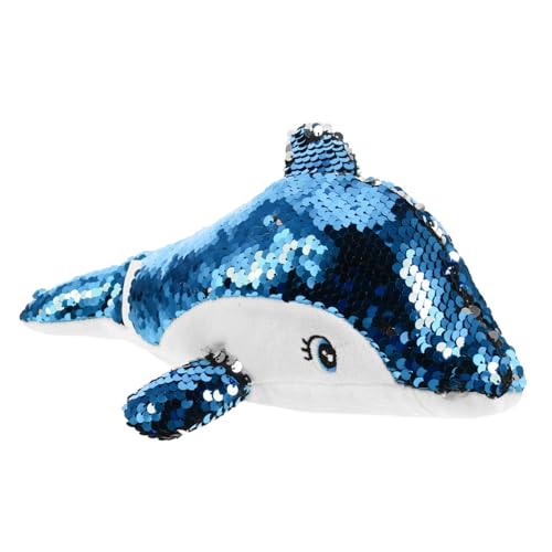 Supvox Stofftier Kuscheltier Delphin-Schmuck Plüschspielzeug Wohnkultur ausgestopftes Delfinspielzeug Delphin-Plüschpuppe Pailletten Blue Supvox Stofftier Kuscheltier Delphin-Schmuck Plüschspielzeug Wohnkultur ausgestopftes Delfinspielzeug Delphin-Plüschpuppe Pailletten Blue von Supvox