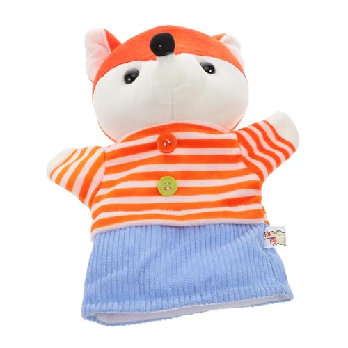 Supvox Stofftier-handpuppe Fuchs Unterrichten Puppen Erzählen Von Tierpuppen Ausgestopfte Fuchsspielzeug Animal Fox Puppen Geschichtenerzählen Fuchsspielzeug Familienhandpuppe Orange von Supvox