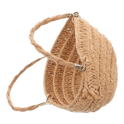 Supvox Miniatur Puppenhaus Stroh Einkaufstasche Gewebt Stroh Tasche Für Puppe Lagerung Display von Supvox
