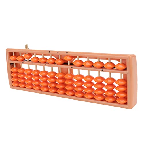 Supvox Stufiger Abacus für Mathematisches Lernspielzeug Rechenfähigkeiten und Gedächtnis für Kindergarten Orangefarbene Perlen für Frühkindliche Bildung von Supvox