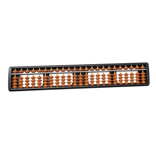 Supvox Stufiger Abs Chinese Abacus Rechenrahmen für Schüler Pädagogisches Rechenwerkzeug mit Perlen Sicher Poliert für Matheunterricht und Frühe Bildung von Supvox
