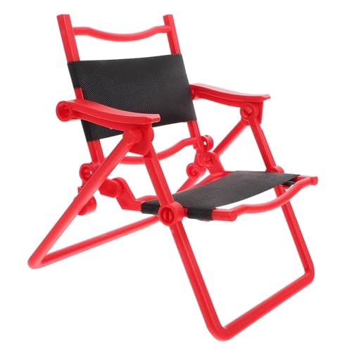 Supvox Stuhl Stühle Mini Möbel Maßstab Miniatur Klappstuhl Puppenmöbel Stuhl Miniatur Puppenhaus Zubehör Kleiner Klappstuhl Für Puppe Miniaturmöbel Kunststoff von Supvox