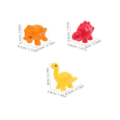 Supvox Teiliges Dinosaurier Buchstaben Zuordnungsspiel für Kleinkinder Montessori Lernspielzeug zur Farberkennung Formensortierung und Gedächtnisförderung Tragbar Leicht für Vorschule von Supvox
