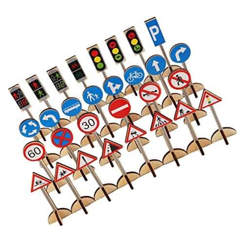 Supvox Teiliges Holz Verkehrszeichenspielzeug Realistische Straßenverkehrsschilder mit Beweglichen Modellen Pädagogisches Lernspielzeug für Verkehrserziehung und Spielszenarien Supvox Teiliges Holz Verkehrszeichenspielzeug Realistische Straßenverkehrsschilder mit Beweglichen Modellen Pädagogisches Lernspielzeug für Verkehrserziehung und Spielszenarien von Supvox