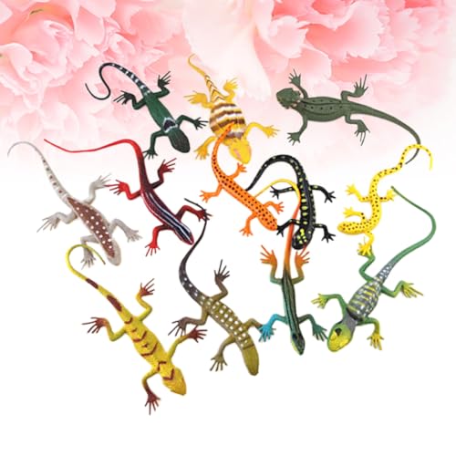 Supvox Teiliges Mini eidechsenmodell Realistische Reptilienfiguren aus Kunststoff Detailgetreue Spielfiguren für Ab Jahren Pädagogisches Tier der Naturerkennung von Supvox