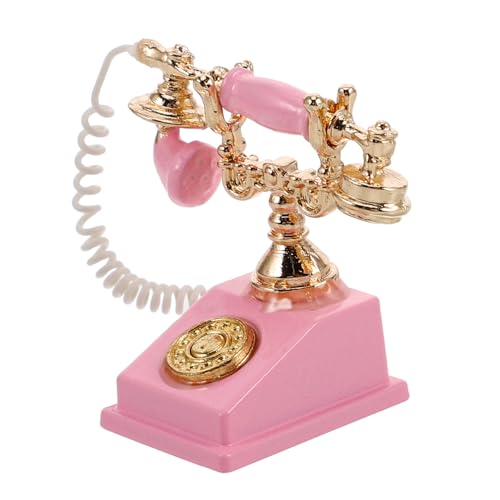 Supvox -Telefon vor, Spiel zu mit Wählscheibe Puppenhaus Telefon Vintage-Telefonmodell deko Puppenhaus-Handyspielzeug Puppenhaus Miniaturen Zubehör Supvox -Telefon vor, Spiel zu mit Wählscheibe Puppenhaus Telefon Vintage-Telefonmodell deko Puppenhaus-Handyspielzeug Puppenhaus Miniaturen Zubehör von Supvox