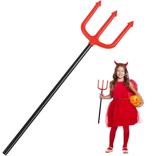 Supvox Teufels-dreizack-Requisite – 19,68 Zoll Großes Halloween-kostümzubehör aus Kunststoff – Rote Viehgabel Als Spielzeug für Cosplay, Partydekorationen Supvox Teufels-dreizack-Requisite – 19,68 Zoll Großes Halloween-kostümzubehör aus Kunststoff – Rote Viehgabel Als Spielzeug für Cosplay, Partydekorationen von Supvox