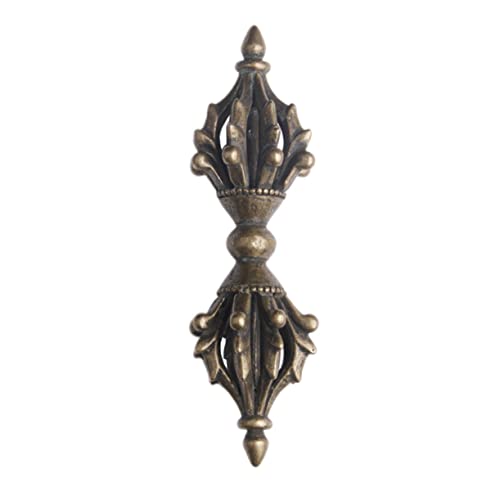 Supvox Tibetischer Vajra Pestle Antikes Feng Shui Dekoobjekt Handgefertigte Buddhistische Sammlung Klassisches Wohnaccessoire für Schreibtisch und von Supvox