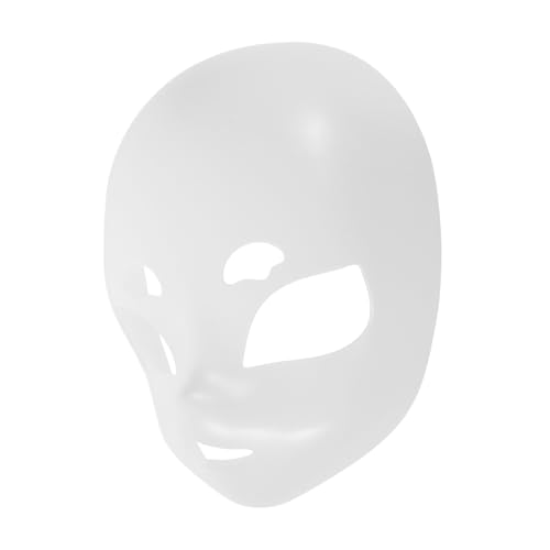 Supvox Tiermaske Blanko Tierkostüm Maske DIY Tierkostüm Maske Fursuit Halloween Fursuit Accessoire Cosplay Kawaii Cosplay Tierkopf Kostüm Kunststoff Weiß von Supvox
