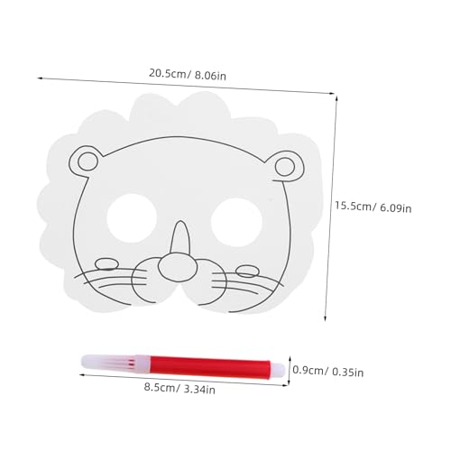 Supvox Tiermasken zum Bemalen für Teiliges DIY Bastelset mit Halbseitigen Papiermasken und Stiften Leicht Bequem für Geburtstagsfeiern Motto Partys und Kreative Supvox Tiermasken zum Bemalen für Teiliges DIY Bastelset mit Halbseitigen Papiermasken und Stiften Leicht Bequem für Geburtstagsfeiern Motto Partys und Kreative von Supvox