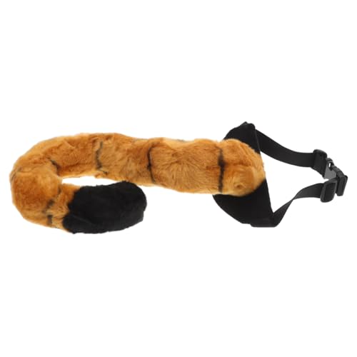 Supvox Tigerschwanz Halloween-kostüm Verkleiden Tiger-Cosplay-kostüm Tiger-tierschwanz Erwachsener Tiger-kostümzubehör Tierschwänze Für Tier-Cosplay- Orange Plüsch von Supvox