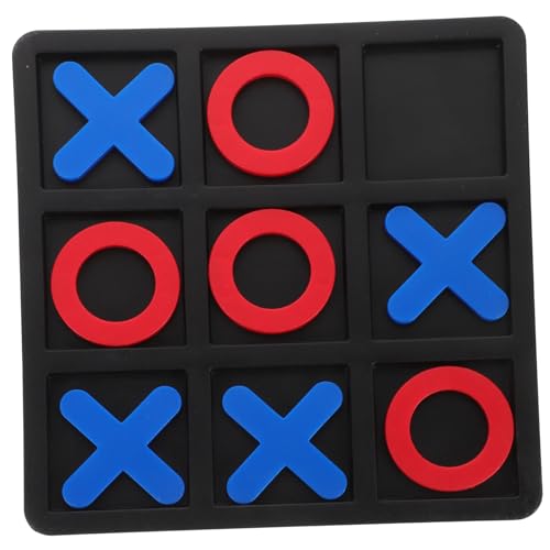 Supvox Toe Spielset Interaktives Lernspielzeug mit Roten O und Blauen X Tragbares Schwarzes Spielbrett Fördert Logisches und Familienunterhaltung Supvox Toe Spielset Interaktives Lernspielzeug mit Roten O und Blauen X Tragbares Schwarzes Spielbrett Fördert Logisches und Familienunterhaltung von Supvox