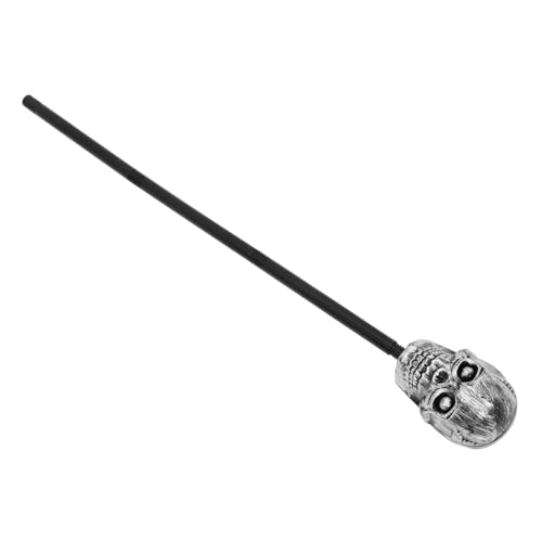 Supvox Totenkopfstock Halloween Vintage Requisitenstock Gotisch Dekoration Halloween-Mitarbeiter Halloween-anziehstütze Spazierstöcke Rätsel Zepterstab Für Led Abs von Supvox