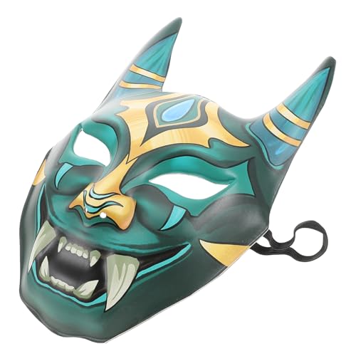 Supvox Traditionelle Japanische Oni Maske für Halloween Wiederverwendbare Cosplay Maske Unisex für Kostümpartys Festivals und Bühnenaufführungen Supvox Traditionelle Japanische Oni Maske für Halloween Wiederverwendbare Cosplay Maske Unisex für Kostümpartys Festivals und Bühnenaufführungen von Supvox