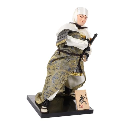 Supvox Traditionelle Japanische Samurai Puppe Klein Hochwertige Desktop Dekoration Stabil Langlebig Japanischer Stil Handgefertigt für Wohnkultur und Sammler von Supvox